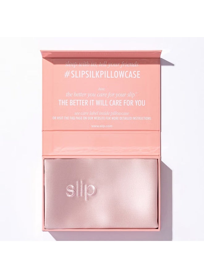 Slip Silk Pillowcase - Queen - Pink - Image 4
