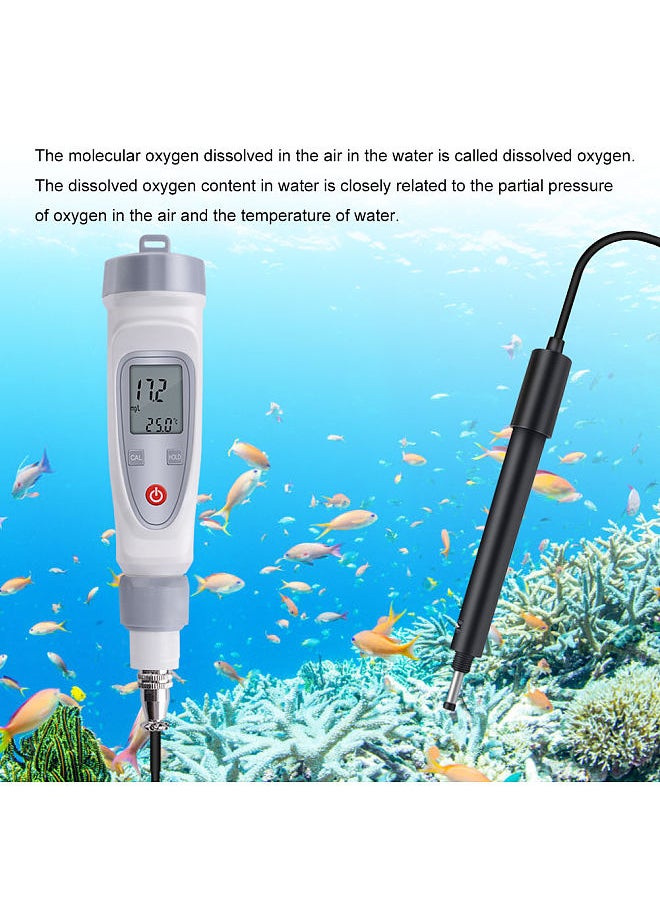 Generic - JPB-70A Dissolved Oxygen Analyzer with DO Probe Water Quality Monitor DO Meter Aquaculture Dissolved Oxygen Detector Portable Pen Type Dissolved Meter 0.0-20.0mg/L - Image 1