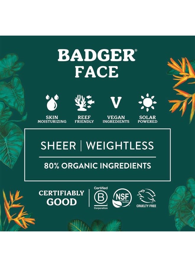 Badger Mineral Face Sunscreen with Zinc Oxide, Sunblock Lotion Moisturizer with SPF 30, Vegan, Unscented, Lightweight Mineral Sunscreen for Face, 1.7 fl oz - Image 3