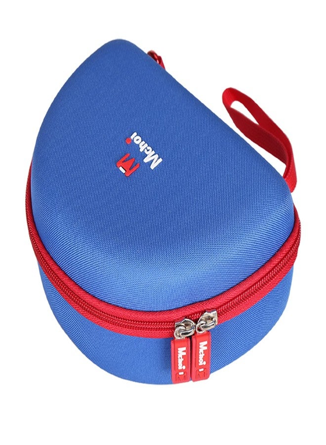 Mchoi Kids Headphones Case Suitable for iClever BTH12 / HS19 / BTH26 / JoySpark-T5 / Candy Bila BH03 / EarFun/IMYB/MIDOLA MD-B01 / noot Products Foldable Kids Headphones (Blue) (Blue and Red) - Image 4
