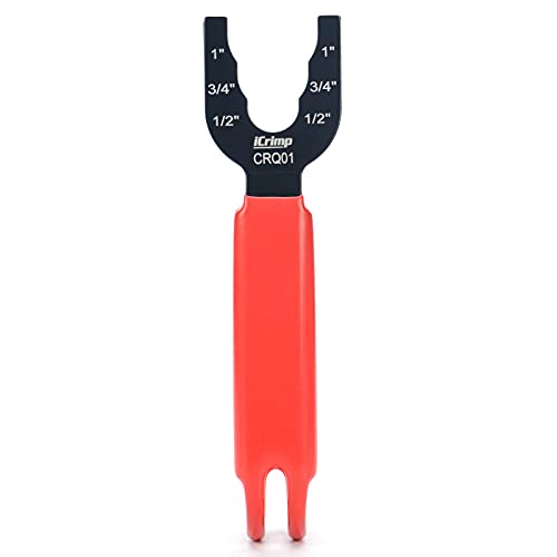 iCrimp Push-to-Connect,Push-fit Disconnect Tool for Brass-Push Fittings Removing,Multi-size Combination 1/2",3/4",1"-CRQ01 - Image 1