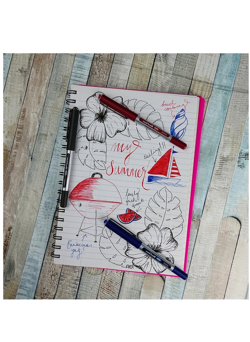 Uniball 1-Piece Eye Micro Rollerball Pen 0.5mm Tip Red Ink - Image 4
