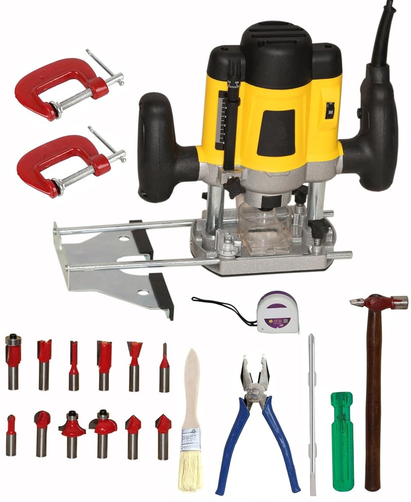 Digital Craft Digital Craft Electric Multifunction Woodworking Carving Machine Trimming Machine Slotting Machine Furniture Processing Tools Electric Router Machine kit5 Utility Tools2 G Clamp - Image 1