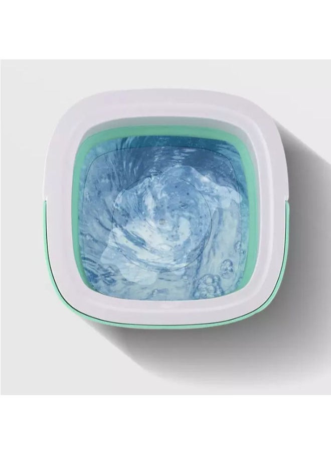 SHOPI - Portable Mini Folding Washing Machine, travel camping washing machine,Magic Foldable Small Clothes Washing Machine Washer Laundry Tub Wash Machine for Travelling - Image 1