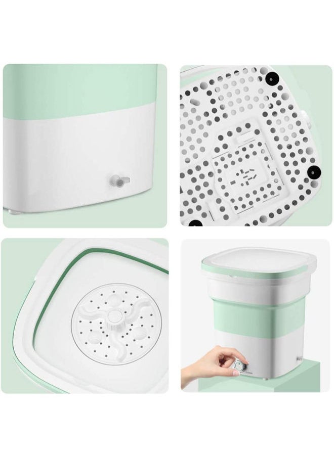 SHOPI - Portable Mini Folding Washing Machine, travel camping washing machine,Magic Foldable Small Clothes Washing Machine Washer Laundry Tub Wash Machine for Travelling - Image 1