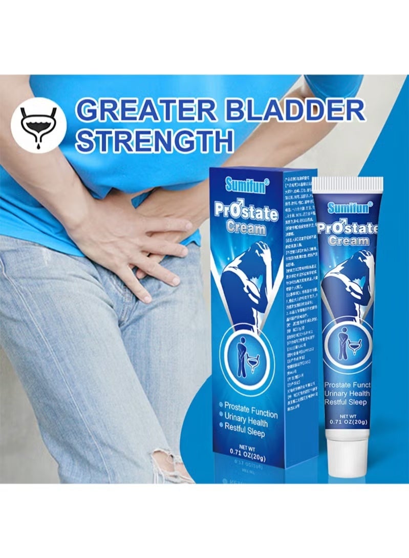 سوميفون 3 قطع من كريم البروستاتا، كريم تعزيز البروستاتا للرجال، كريم العناية الصحية للرجال، لتخفيف التبول المتكرر - Image 4