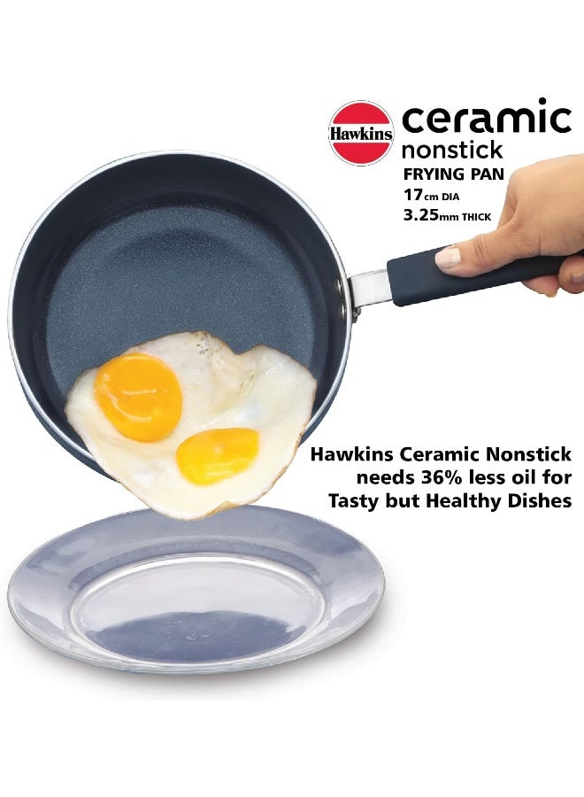 Hawkins قلاية سيراميكية غير لاصقة صغيرة قلاية غير لاصقة بقطر 17 سم قلاية تحريضية قلاية جرانيت عجة قلاية بيض قلاية سمك ICF17 - Image 2