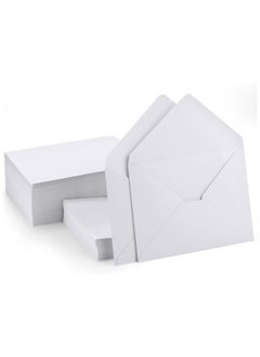 SRLIWHITE 100 Pack Self-Sealing 5 x 7 Inch White Envelopes for Invitations, Greeting Cards, Business Cards, Small Gifts, Perfect for Weddings, Holidays, Special Occasions  - Image 1