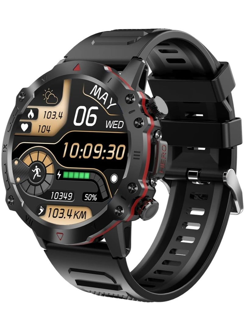 RollsTimi  1.39" Smartwatch for Men Women, 110+ Sport Modes, Fitness Tracker with Heart Rate SpO2 Monitor, IP67 Waterproof Outdoor Sports Watch for Android iPhone Phones  - Image 1