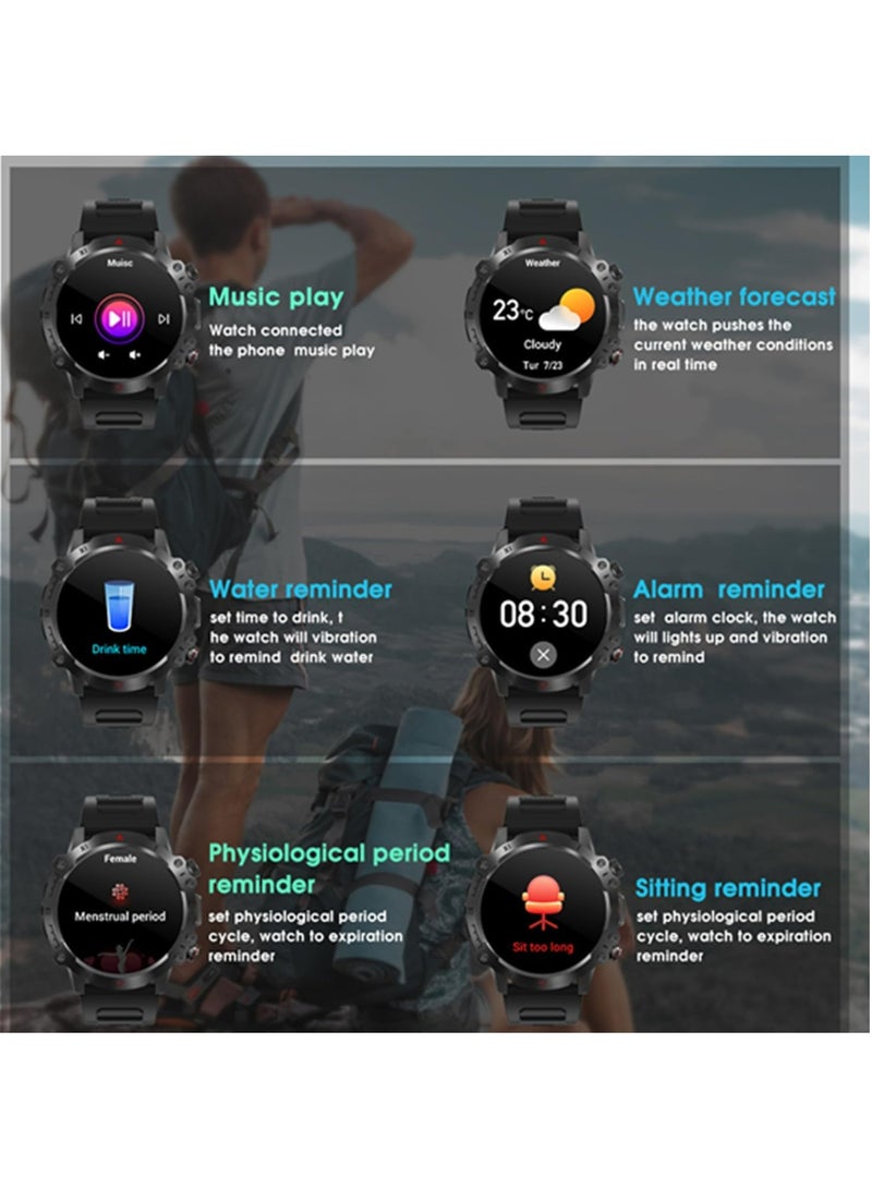 RollsTimi  1.39" Smartwatch for Men Women, 110+ Sport Modes, Fitness Tracker with Heart Rate SpO2 Monitor, IP67 Waterproof Outdoor Sports Watch for Android iPhone Phones  - Image 5