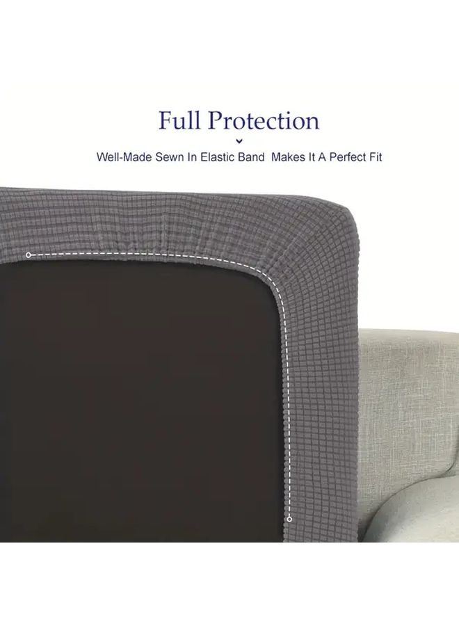 2pcs Pine Green Elastic Cushion Covers For Outdoor Rattan Chair And Sofa Washable Protectors - Image 2