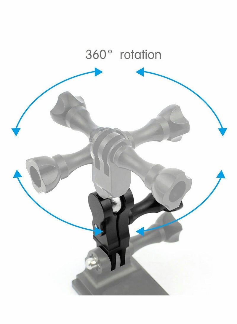 كابتن تيك Metal Adapter Bracket for GoPro Hero, Universal Adjustable Arm Aluminum Alloy Magic Hand, Swivel Arm Bracket with Wrench - Image 4