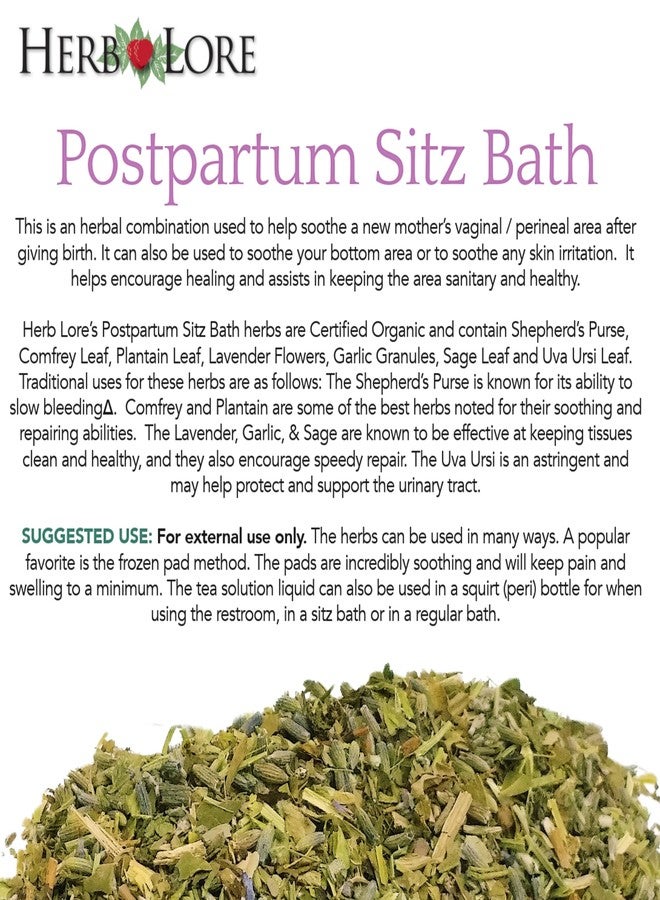 Herb Lore Organic Postpartum Sitz Bath Soak, Herbal After Birth Care for Perineal Healing - Image 5
