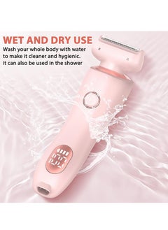JOSQUEWNN The Glide Pro 3.0 Razors, Smooth Shave Pro for Women, 2 in 1 Electric Shaver Razors, Wireless Bikini Trimmer for Pubic Hair,Waterproof Wet and Dry Use for Armpit Legs Face Hairs Pink.  - Image 2