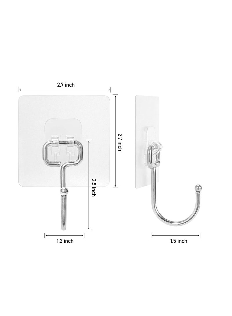 8 Pcs Waterproof And Rustproof Wall Hooks For Hanging Heavy Duty For Kitchen Bathroom Home And Office  - Image 5