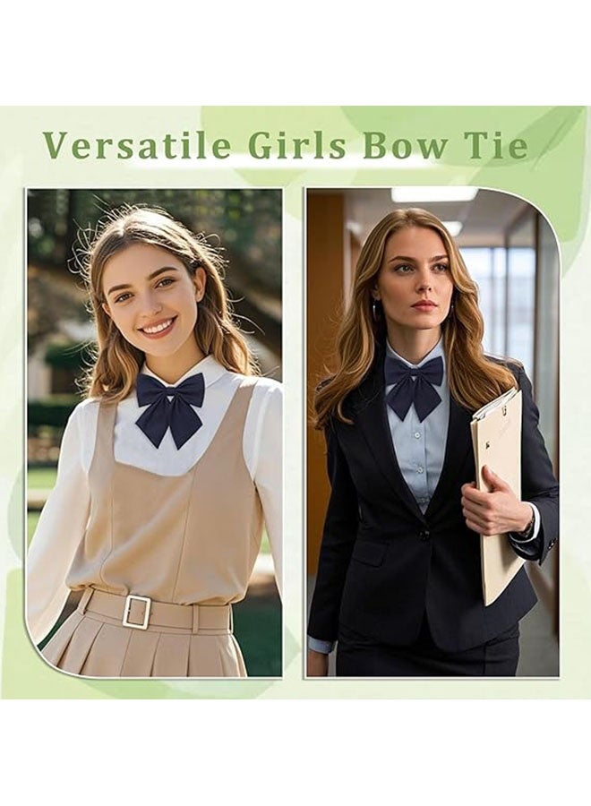 Happy D Bow tie, adjustable bow tie for men and women, pre-tied school uniform bow tie, girl’s tie accessory, work tie, adjustable school uniform business bow tie, suitable for party shirts (3-piece set) - Image 5
