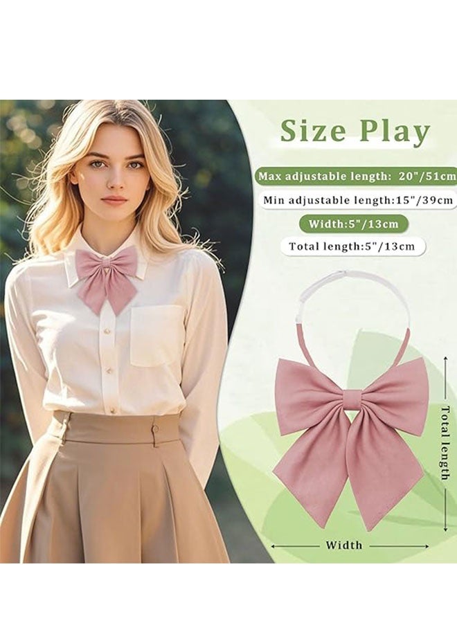 Happy D Bow tie, adjustable bow tie for men and women, pre-tied school uniform bow tie, girl’s tie accessory, work tie, adjustable school uniform business bow tie, suitable for party shirts (3-piece set) - Image 3