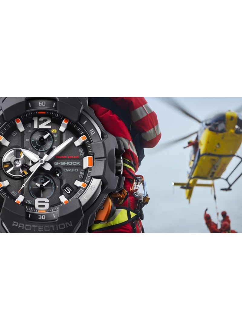 G-SHOCK Gravitymaster Solar Watch GR‑B300EC‑1A, 54.7 mm Black Dial, Black Bio‑Resin Strap, 200 m WR - Image 5