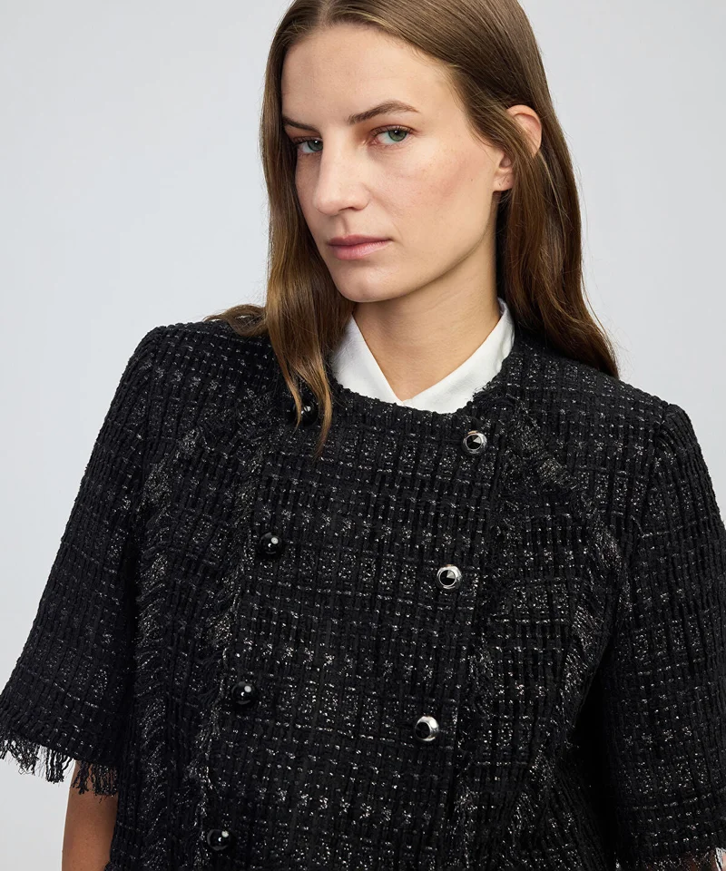 Ipekyol  Fringe-Trim Textured Jacket for Women | Best Price UAE