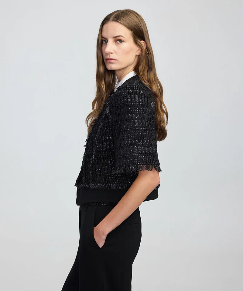 Ipekyol  Fringe-Trim Textured Jacket for Women | Best Price UAE