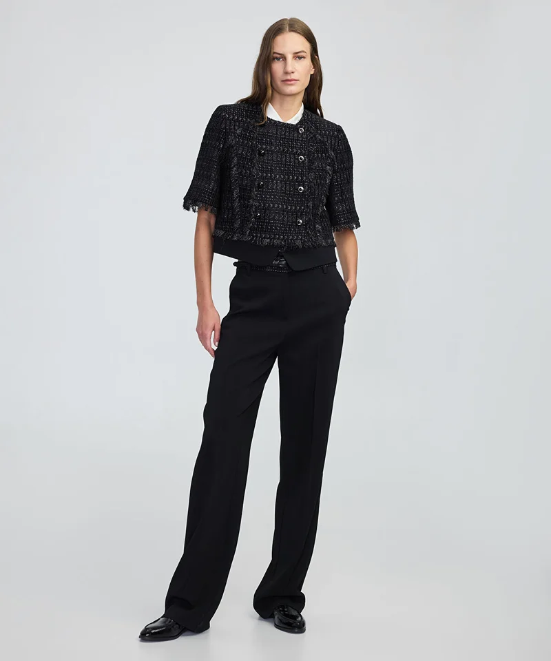 Ipekyol  Fringe-Trim Textured Jacket for Women | Best Price UAE