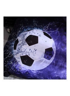 NIBEMINENT 3-Piece Football Court Printed Daybed Set Polyester Blue/Black/White King  - Image 5