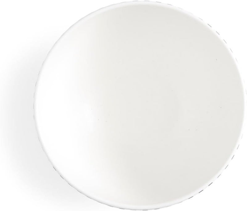 Spode Steccato Collection  65 Rimless Soup Bowl Stripe Cobalt Blue Set of 4  Made of Earthenware  Dishwasher and Microwave Safe  Made in England  For Serving Soup Salad or Pasta Bowls - Image 4