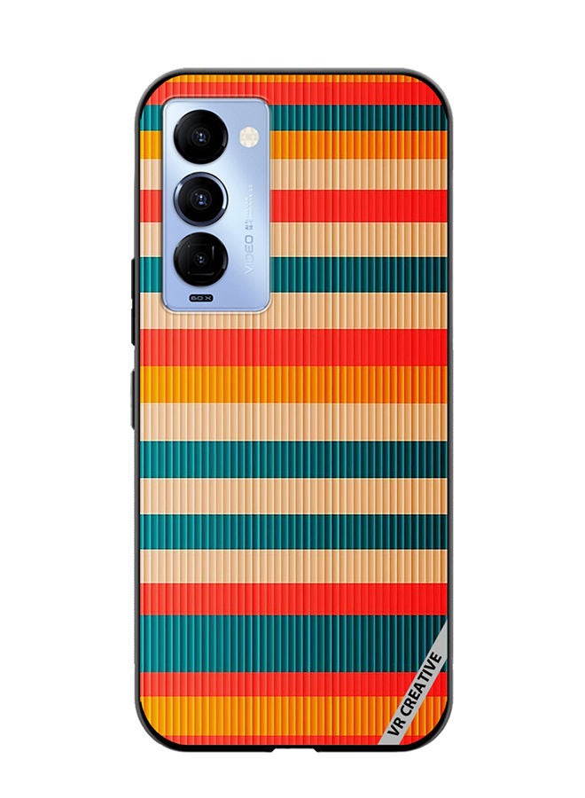 VR CREATIVE Protective Case Cover For Tecno Camon 18/18 P Texture Design Multicolour - Image 1