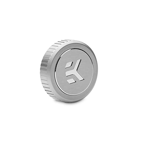 EK EKWB Quantum Torque Plug Fitting w/Badge, Satin Titanium - Image 1