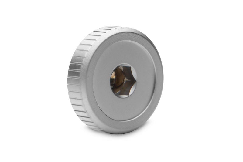 EK EKWB Quantum Torque Plug Fitting w/Badge, Satin Titanium - Image 2