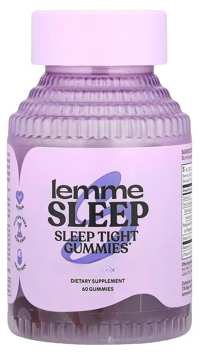 Lemme Sleep Tight Gummies, ElderBerry, 60 Gummies - Image 1