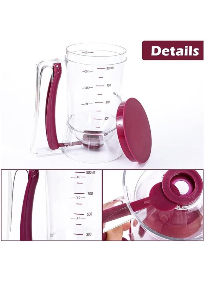 Generic - Pancake Batter Dispenser,Perfect Baking Tool for Cupcakes Waffles Muffin Mix Crepes Cake Or Any Baked Goods Bakeware Maker with Measuring Label - Image 1