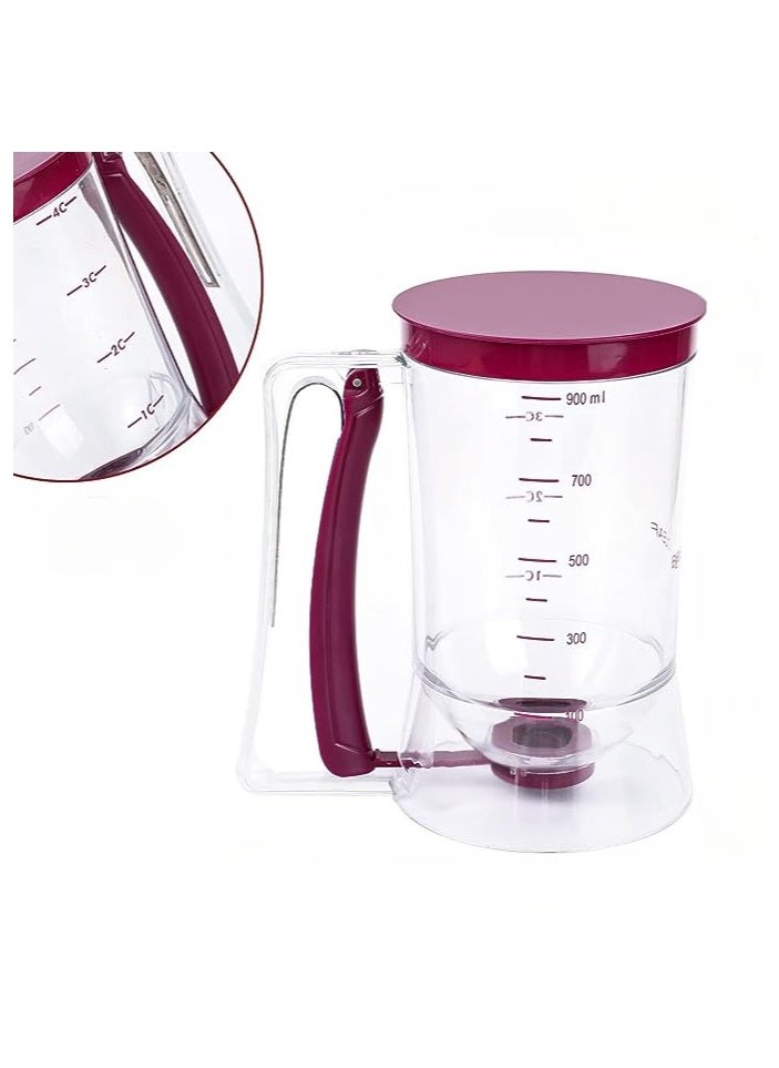 Generic - Pancake Batter Dispenser,Perfect Baking Tool for Cupcakes Waffles Muffin Mix Crepes Cake Or Any Baked Goods Bakeware Maker with Measuring Label - Image 1