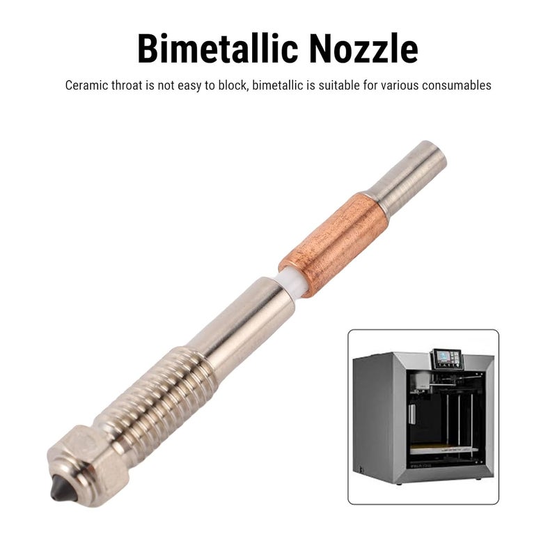 WALFRONT فوهة تبادل سريع بديلة 0.4 مم من سبيكة النحاس الصلب المقوى لـ QIDI Plus 4 - Image 4