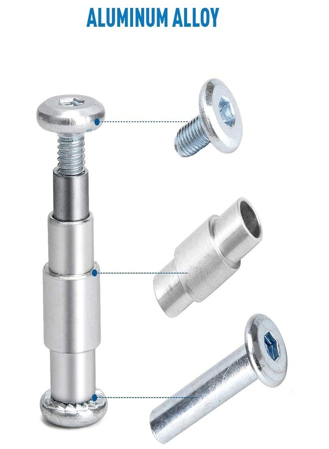 Still Awake Inline Skate Axle Spacer Screw Replacement, Aluminum Alloy Skate Wheel Bearing Spacer, Roller Skate Replacement Accessories with Axle & Axles Screws & Wrench - Image 4