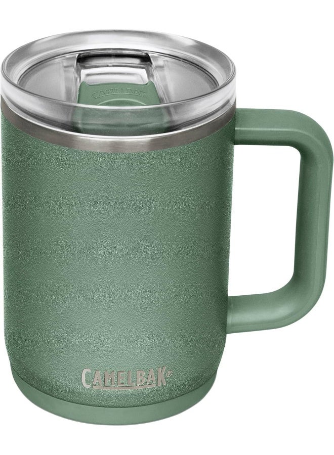 CAMELBAK كوب كاملباك ثرايف المقاوم للتسرب سعة 16 أونصة، فولاذ مقاوم للصدأ معزول - للسفر، القهوة، الشاي، المشروبات الساخنة - مقاوم للتسرب - متوافق مع حوامل الأكواب، موس - Image 5
