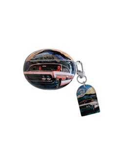 For HuaweiFreebuds5 Wireless Bluetooth Headset Cartoon Creative Freeclip/6i Soft Case Pendant-Color:Silicone Soft Shell + Pendant-car-Model:Universal For HuaweiFreebuds Pro3/pro4 (protective Case)