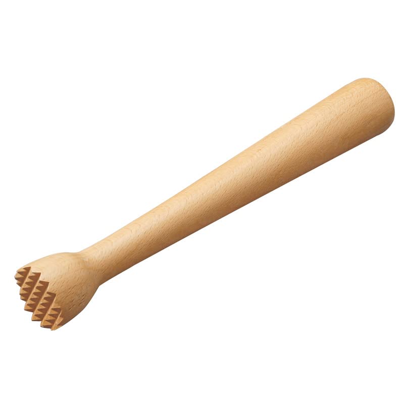 Datsto Wooden Muddler for Cocktails 10 Inch, Home and Bar Muddler for Mojitos, Fruit Drinks, Sturdy Wood, Professional Bar Tool - Image 1