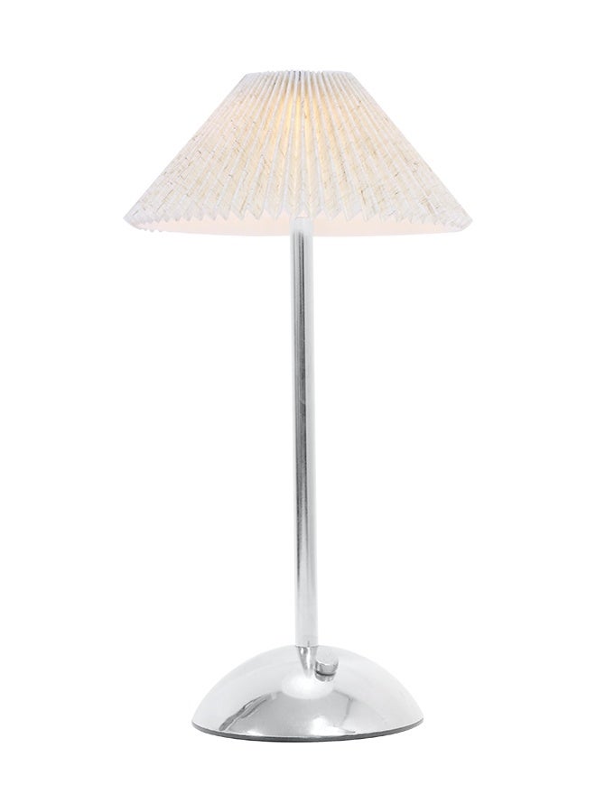 Nisf Al Qamar Metal table lamp with folded fabric cap and touch control - Image 4
