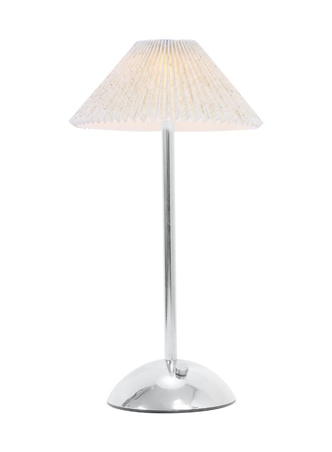Nisf Al Qamar Metal table lamp with folded fabric cap and touch control - Image 2