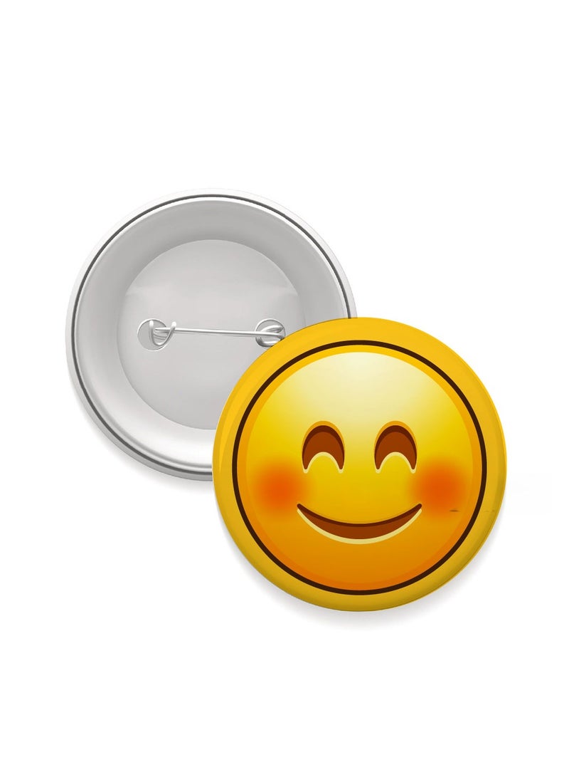 PRINTSHOP4ME Smiley Emoji Button Pins for Kids and Adults - Perfect for for Backpacks - Jackets - Fun Badge Pins - Expressive Smiley Emoji Badges - Image 1