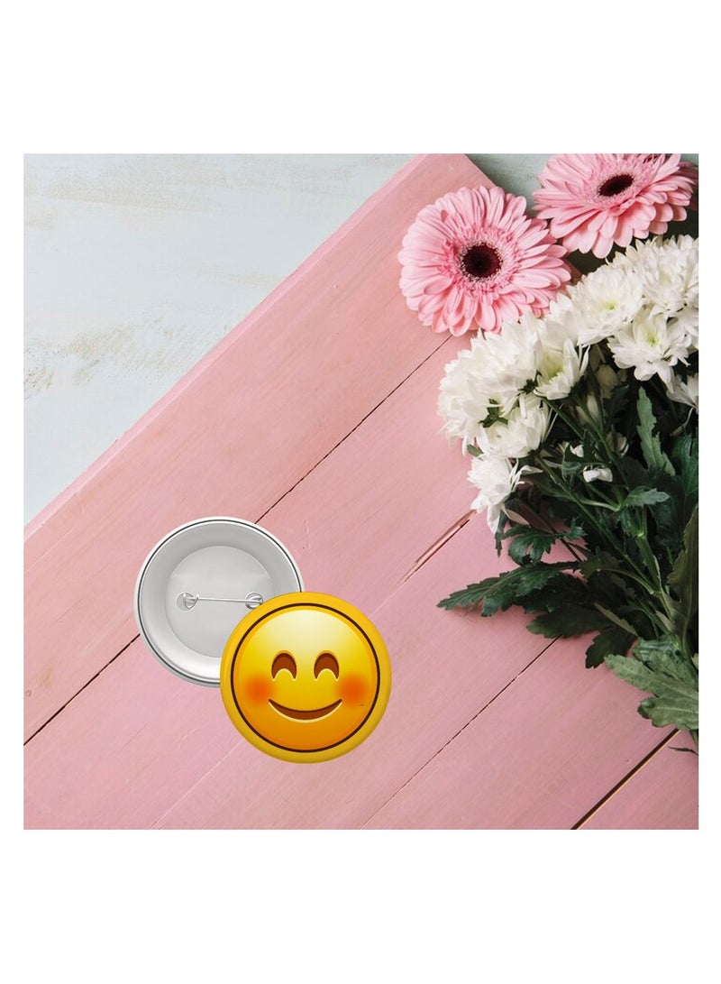 PRINTSHOP4ME Smiley Emoji Button Pins for Kids and Adults - Perfect for for Backpacks - Jackets - Fun Badge Pins - Expressive Smiley Emoji Badges - Image 4