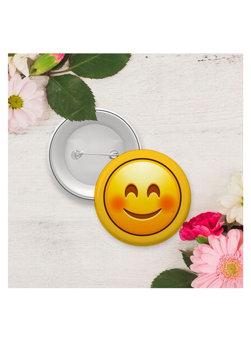 PRINTSHOP4ME Smiley Emoji Button Pins for Kids and Adults - Perfect for for Backpacks - Jackets - Fun Badge Pins - Expressive Smiley Emoji Badges - Image 3