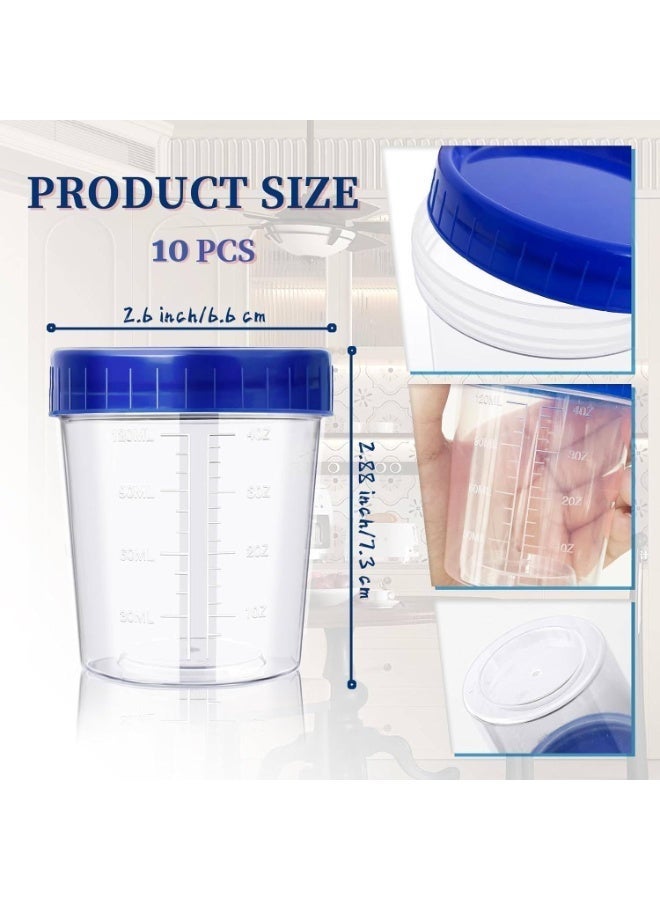 10 Pack 4oz Salad Dressing Container to Go, Small Containers with Lids, Leakproof Condiment Containers with Screw Lids, Reusable Stackable Plastic Dip Sauce Containers - Image 2