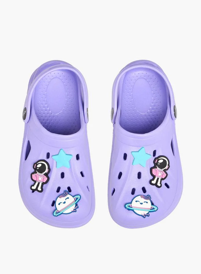 أكوا Girls Space Jibbitz Embellished Clogs