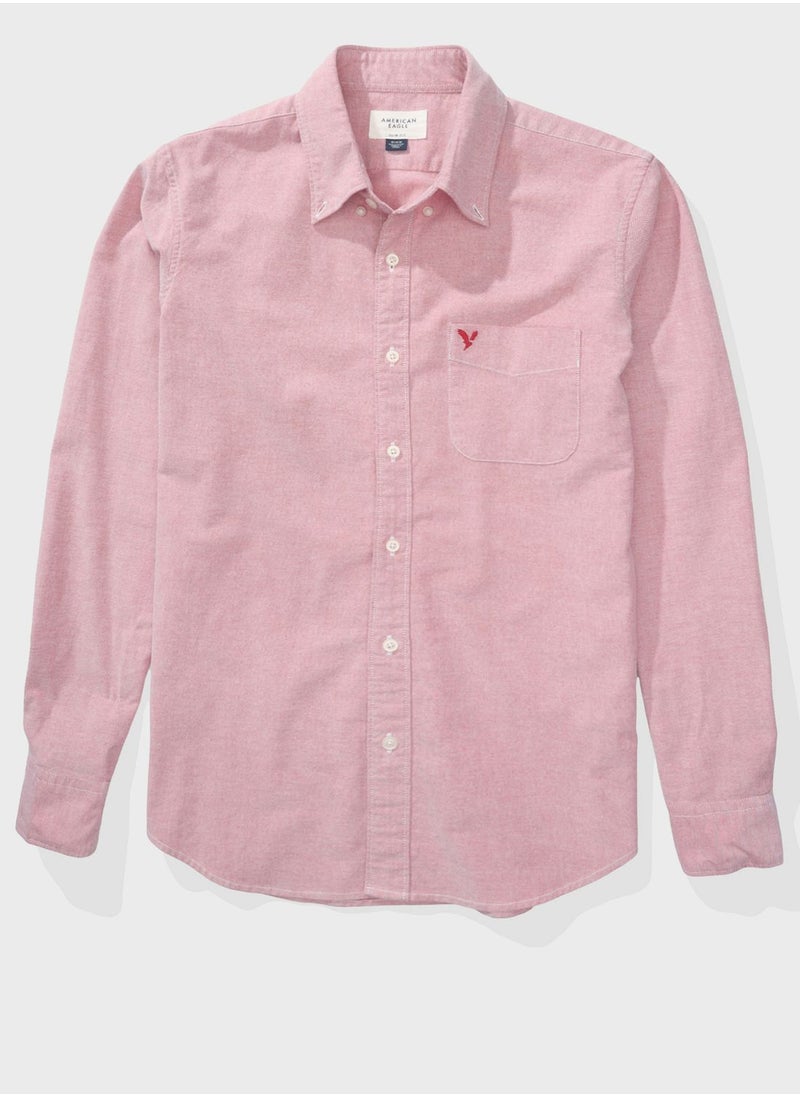 American Eagle - Pocket Detail Button Down Shirt - Image 1