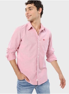 Pocket Detail Button Down Shirt