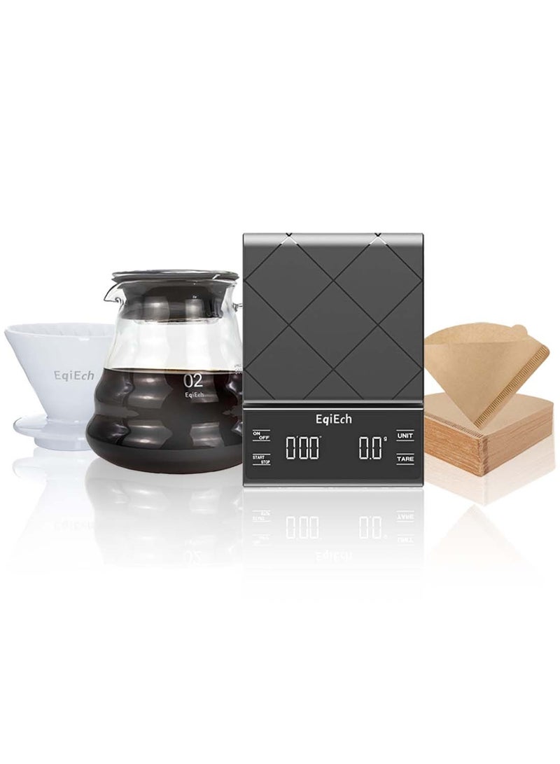 ايكي ايك مجموعة صانعة القهوة المقطرة بمقاس V60 02 4 في 1. - Image 2