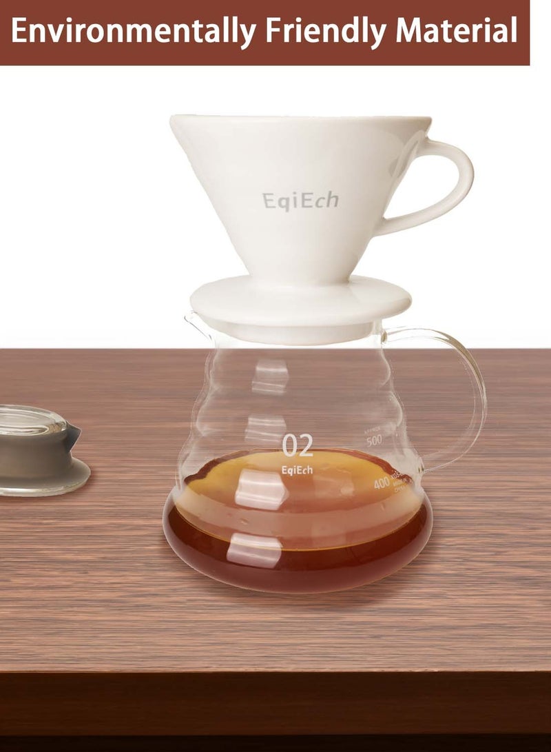 ايكي ايك مجموعة صانعة القهوة المقطرة بمقاس V60 02 4 في 1. - Image 4