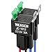 Weasch 2 Pack Fuse Relay Switch Kit 12V 30A 4 Pin SPST 30A Switch Harness Set Automotive Electrical Relays with 14 AWG Hot Wires - Image 2